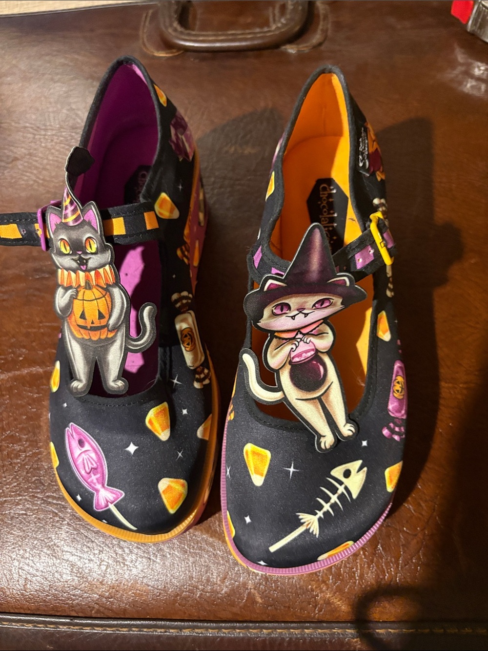 Black Halloween Cat Mary Jane women’s Shoes